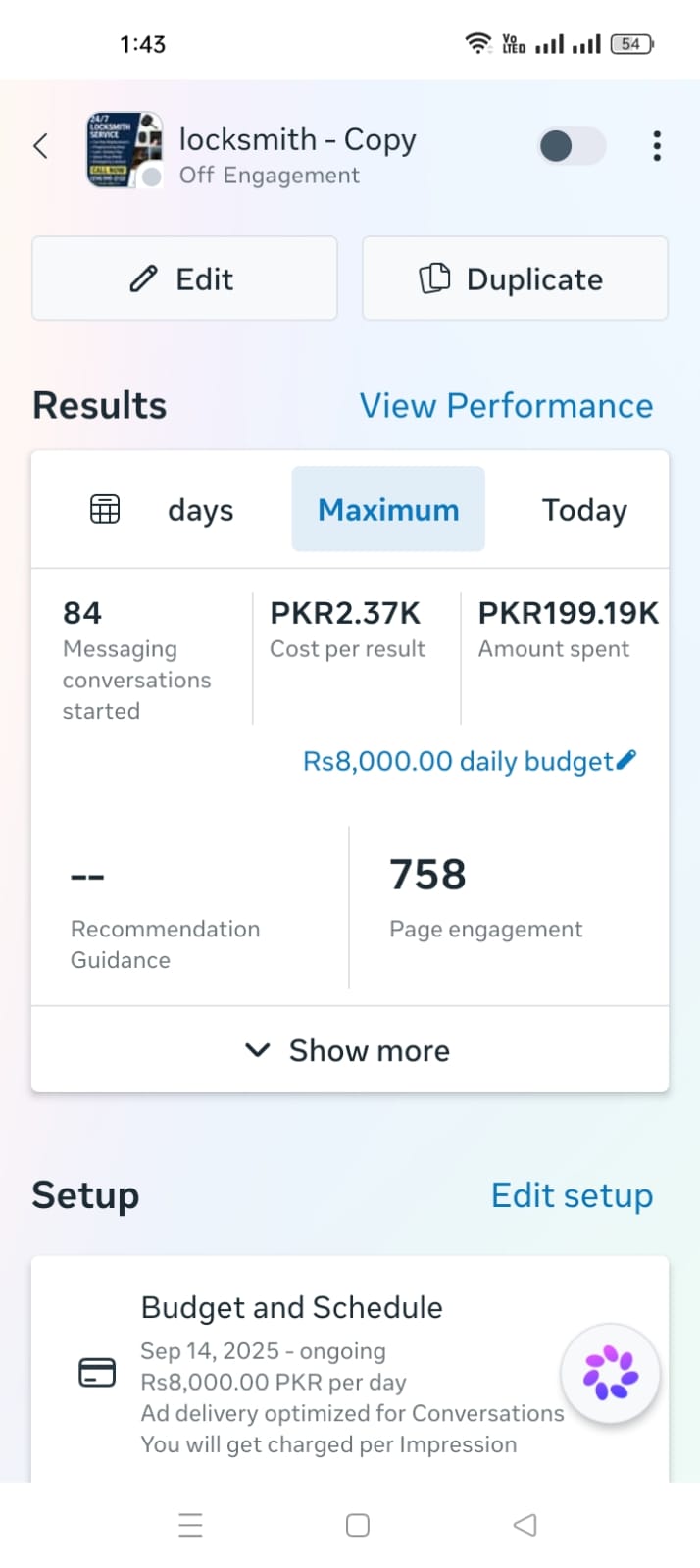 Locksmith Campaign — Meta Ads